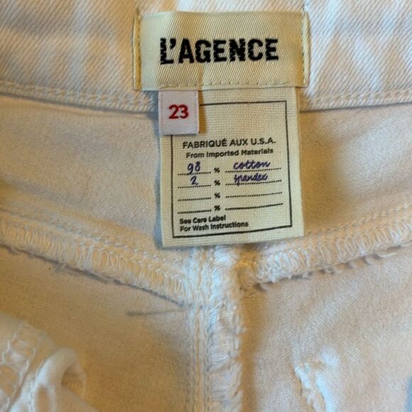 L'agence Jeans L’agence Sandy High Rise Wide Leg Jeans size 23 $275.00 - Picture 7 of 7